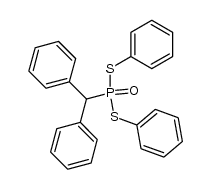 S,S-diphenyl benzhydrylphosphonodithioate Structure