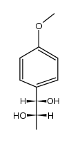 (1RS,2RS)-1-(4-methoxy-phenyl)-propane-1,2-diol Structure