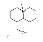 (5-methyl-2,3,4,6,7,8,9,9a-octahydro-1H-quinolizin-5-ium-1-yl)methanol,iodide Structure