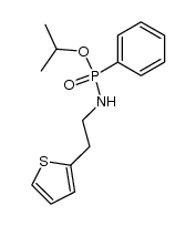 isopropyl N-[2-(thien-2-yl)-ethyl]-amino-phenylphosphinate结构式