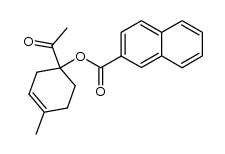 1-Acetyl-4-methyl-3-cyclohexen-1-yl β-naphthoate结构式