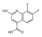 7,8-difluoro-2-oxo-1H-quinoline-4-carboxylic acid Structure