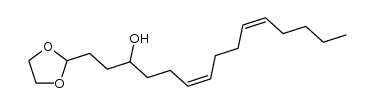 1,1-ethylenedioxy-4-hydroxy-7Z,11Z-hexadecadiene Structure