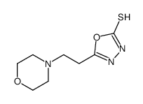 5-(2-morpholin-4-ylethyl)-3H-1,3,4-oxadiazole-2-thione结构式