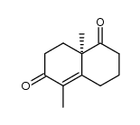 (-)-(4aR)-1,4a-dimethyl-4,4a,7,8-tetrahydronaphthalene-2,5(3H,6H)-dione Structure