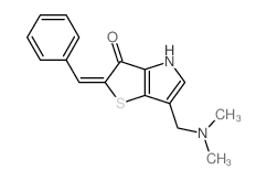 2H-Thieno[3,2-b]pyrrol-3(4H)-one,2-benzylidene-6-[(dimethylamino)methyl]- (7CI,8CI)结构式