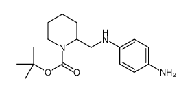 2-[(4-amino-phenylamino)-methyl]- piperidine-1-carboxylic acid tert-butyl ester Structure