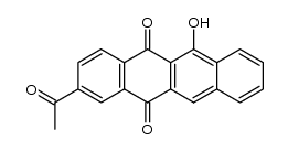 2-Acetyl-6-hydroxy-5,12-naphthacendion Structure