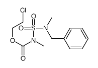 2-chloroethyl N-[benzyl(methyl)sulfamoyl]-N-methylcarbamate结构式