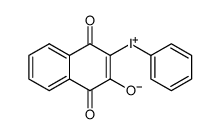 3-phenyliodonio-1,2,4-trioxo-1,2,3,4-tetrahydronaphthalenide结构式