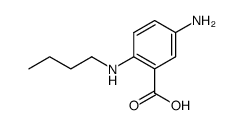 Benzoic acid, 5-amino-2-(butylamino)- (9CI)结构式