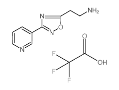 [2-(3-Pyridin-3-yl-1,2,4-oxadiazol-5-yl)ethyl]-amine trifluoroacetate structure