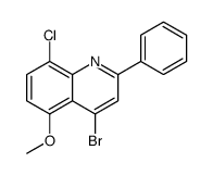 4-bromo-8-chloro-5-methoxy-2-phenylquinoline结构式