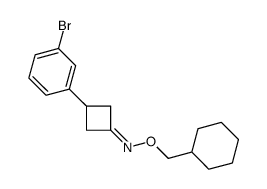 3-(3-bromophenyl)-N-(cyclohexylmethoxy)cyclobutan-1-imine结构式