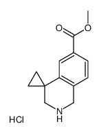 Methyl 2',3'-dihydro-1'H-spiro[cyclopropane-1,4'-isoquinoline]-6'-carboxylate hydrochloride结构式