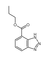 1H-benzotriazole-7-carboxylic acid n-propyl ester结构式