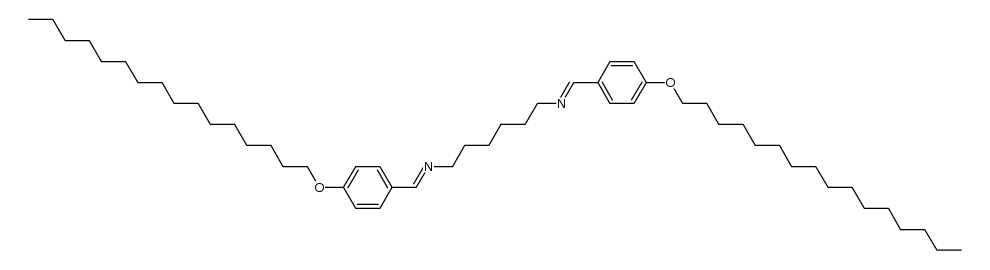 N,N'-(hexane-1,6-diyl)bis(1-(4-(hexadecyloxy)phenyl)methanimine) Structure