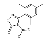 3-(2,4,6-trimethylphenyl)-4-chloroformyl-Δ2-1,2,4-oxadiazolin-5-one结构式
