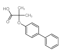 Propanoic acid,2-([1,1'-biphenyl]-4-yloxy)-2-methyl- structure