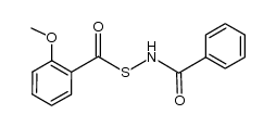 N-((2-methoxybenzoyl)thio)benzamide结构式