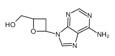 [(2S,4R)-4-(6-aminopurin-9-yl)oxetan-2-yl]methanol结构式