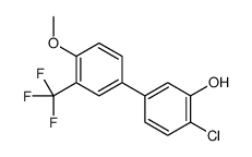 2-chloro-5-[4-methoxy-3-(trifluoromethyl)phenyl]phenol结构式