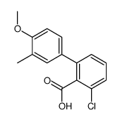 2-chloro-6-(4-methoxy-3-methylphenyl)benzoic acid Structure