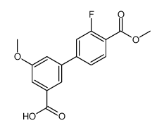 3-(3-fluoro-4-methoxycarbonylphenyl)-5-methoxybenzoic acid结构式