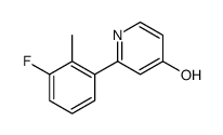 2-(3-fluoro-2-methylphenyl)-1H-pyridin-4-one Structure