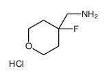 (4-Fluorotetrahydro-2H-pyran-4-yl)Methanamine hydrochloride structure
