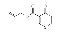 3-allyloxycarbonyl-5,6-dihydro-4-thiinone结构式