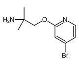 1-(4-bromopyridin-2-yloxy)-2-Methylpropan-2-amine Structure