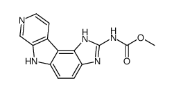 Carbamic acid,(1,6-dihydropyrido[4,3:4,5]pyrrolo[3,2-e]benzimidazol-2-yl)-,methyl ester (9CI) Structure