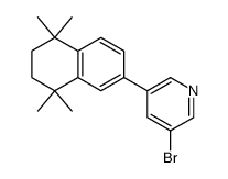 3-bromo-5-(5,5,8,8-tetramethyl-5,6,7,8-tetrahydronaphthalen-2-yl)pyridine Structure