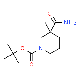 tert-butyl 3-carbaMoyl-3-Methylpiperidine-1-carboxylate structure