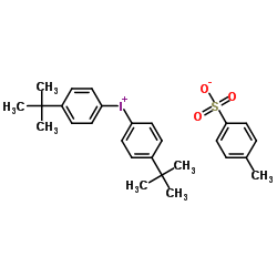 二(4-叔丁基苯基)碘鎓对甲苯磺酸盐结构式