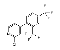 4-[2,4-Bis(trifluoromethyl)phenyl]-2-chloropyridine结构式