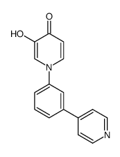 3-hydroxy-1-[3-(pyridin-4-yl)phenyl]pyridin-4(1H)-one结构式