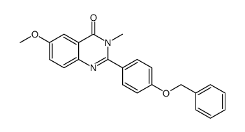2-(4-(benzyloxy)phenyl)-6-methoxy-3-methylquinazolin-4(3H)-one Structure