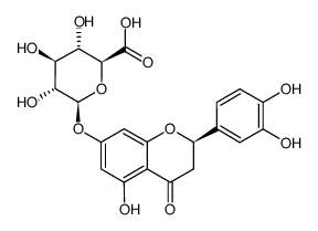 eriodictyol 7-glucuronide结构式
