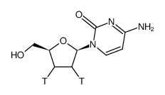 2',3'-DIDEOXYCYTIDINE, [2',3'-3H(N)]- Structure