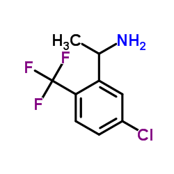 1-[5-Chloro-2-(trifluoromethyl)phenyl]ethanamine Structure