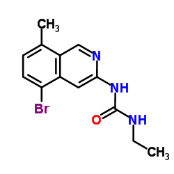 1-(5-Bromo-8-methyl-3-isoquinolinyl)-3-ethylurea结构式