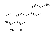 4-(4-aminophenyl)-N-ethyl-2-fluorobenzamide结构式