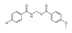 (4-chlorobenzamido)methyl 4-methoxybenzoate结构式