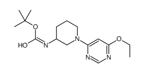 [1-(6-Ethoxy-pyrimidin-4-yl)-piperidin-3-yl]-carbamic acid tert-butyl ester Structure