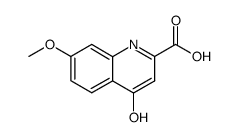 4-hydroxy-7-methoxy-quinoline-2-carboxylic acid Structure