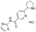 6-Pyrrolidin-2-yl-N-thiazol-2-yl-nicotinamide hydrochloride Structure