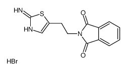 2-[2-(2-Amino-1,3-thiazol-5-yl)ethyl]-1H-isoindole-1,3(2H)-dione hydrobromide structure
