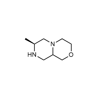 (7S)-7-甲基-1,3,4,6,7,8,9,9a-八氢吡嗪并[2,1-c][1,4]噁嗪结构式